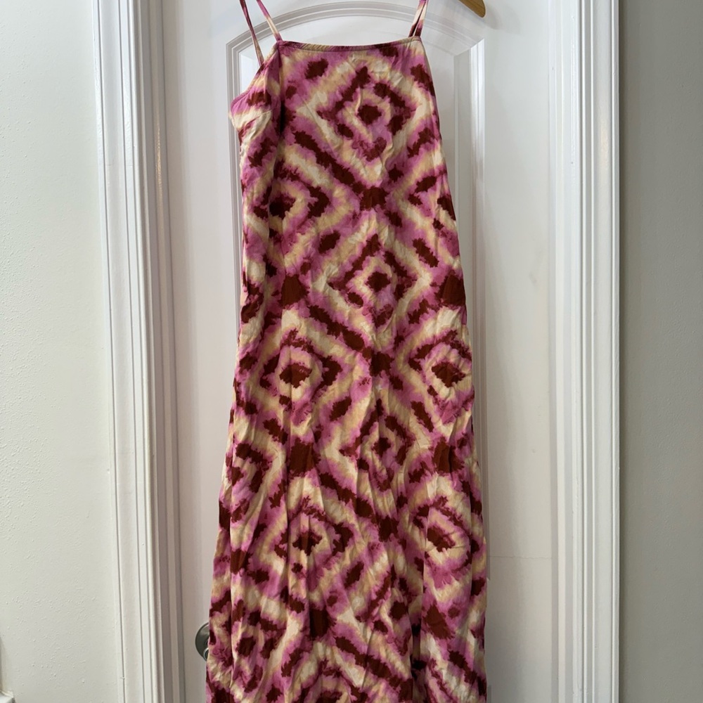 Japna Pink and Purple Maxi Dress